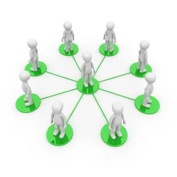 Green network Stock Illustration