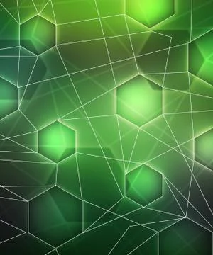 Green network image Stock Illustration