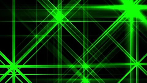 Green Night Abstract Lights Flashes Rays Stars VJ Motion Background Loop Video stock 70192674