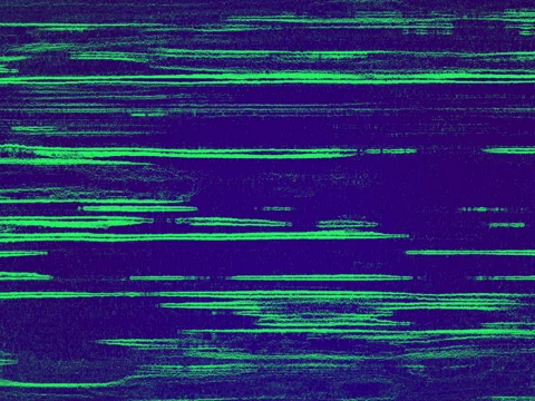 Green Noise Motion Lines Runing on Black Abstract Background Stock Footage 75012323