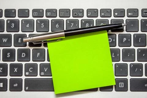 Green Note  Foto stock