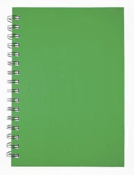 Green notebook Stock Photos