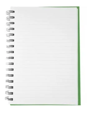 Green notebook Stock Photos