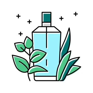 Green notes perfume color icon vector illustration Illustrazione stock