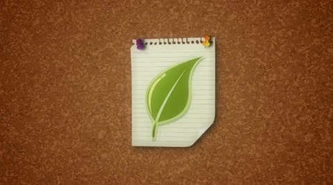"Green" Notice Concept Stock Footage 10889754