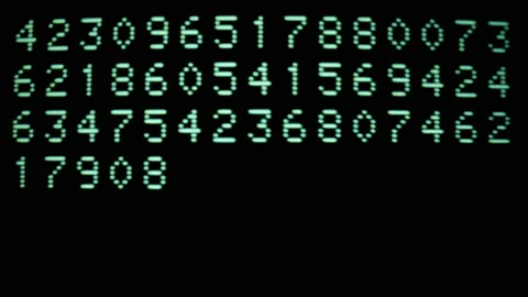 Green numbers and data computer code Stock Footage 152661393