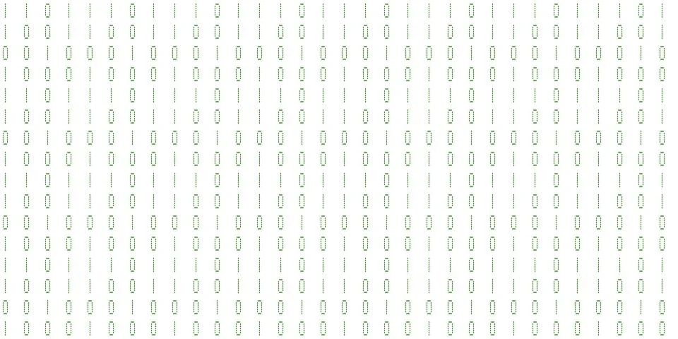 Green numeral tech design backdrop. Abstract display digit pattern. Electro.. Illustrazione stock