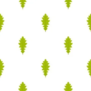 Green oak leaf pattern seamless Stock Illustration