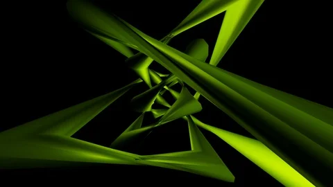 Green object spinned Video stock 97102013