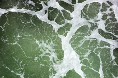 Green ocean surface Stock Photos