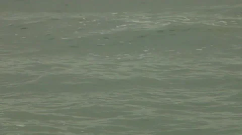 Green Ocean Waves, Closeup Stock Footage 48253876