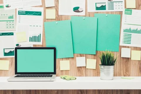 Green office Stock Photos