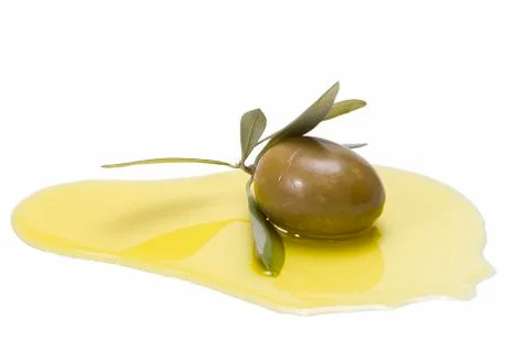 Green olive. Stock Photos