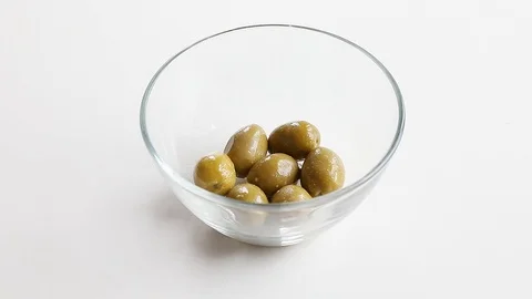 Green olives Stock Footage 89018877