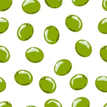 Green olives Stock Illustration