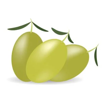 Green Olives Stock Illustration