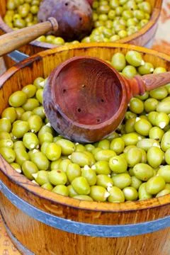 Green olives Foto stock