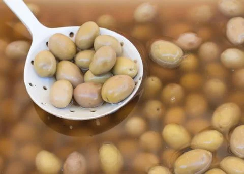 Green Olives Stock Photos