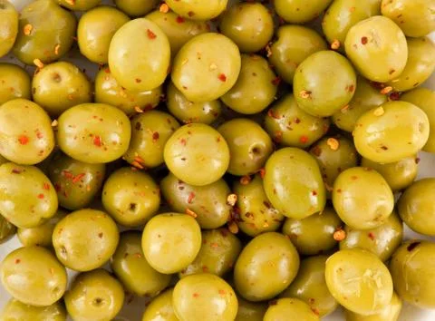 Green olives Stock Photos