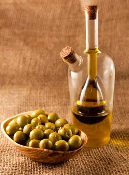 Green olives Stock Photos