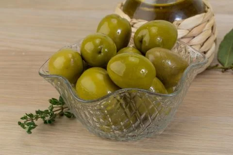 Green olives Foto stock