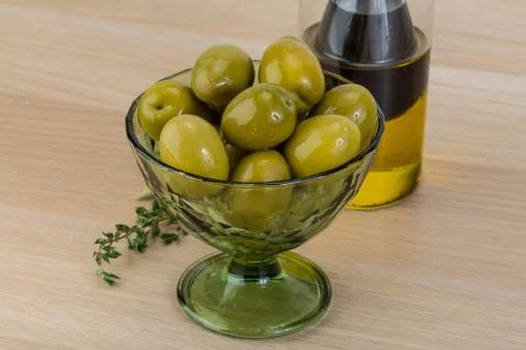 Green olives Stock Photos
