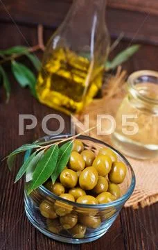 Green olives Stock Photos