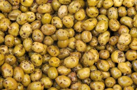 Green olives Foto stock