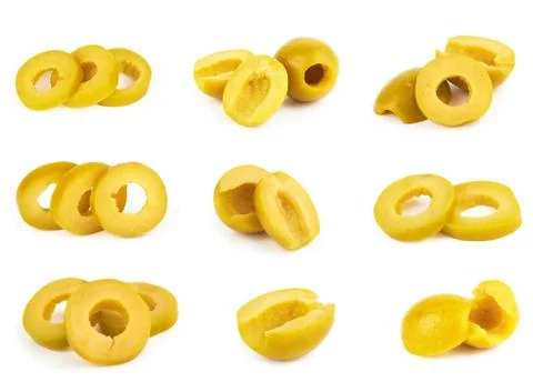 Green olives Stock Photos
