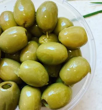 Green olives Stock Photos
