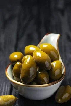 Green olives 写真素材