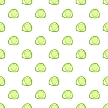 Green onigiri sushi triangular seamless pattern background Stockillustratie