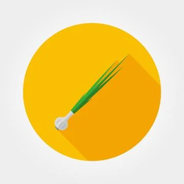 Green onion icon Stock Illustration