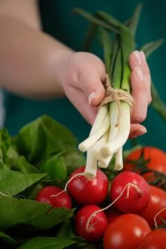 Green onion Stock Photos