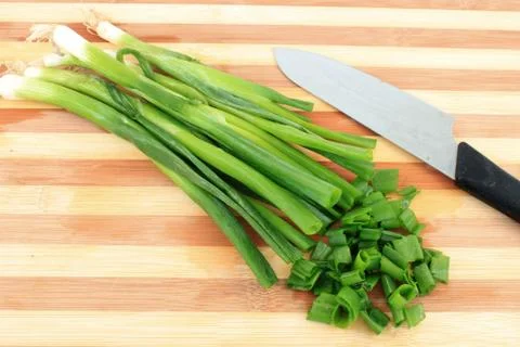 Green onions Foto stock