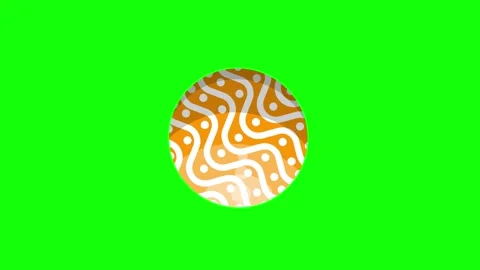 Green Orange Computer Screen Horizontal 16:9 Green Screen Stock Footage 340459912