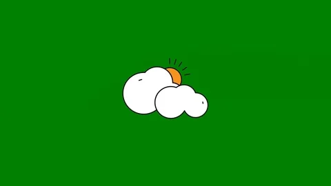 Green orange egg clouds cartoon character cloud two eggs green screen 스톡 동영상 314068310