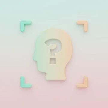 Green-orange Face recognition icon isolated on color background. Face ident.. 库存插图