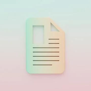 Green-orange File document icon isolated on color background. Checklist ico.. Stock Illustration