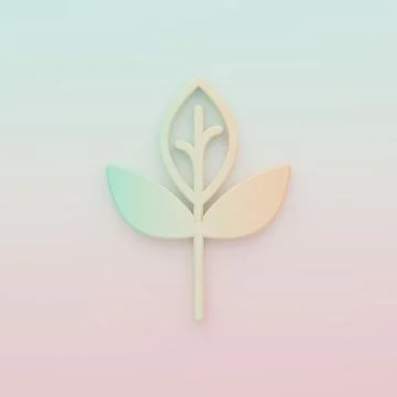 Green-orange Leaf icon isolated on color background. Leaves sign. Fresh nat.. Stock Illustration