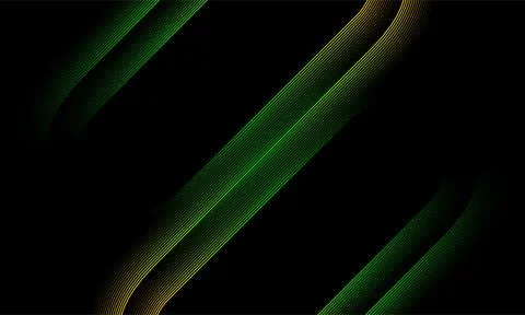 Green orange minimal glowing lines abstract futuristic tech background Stock-Illustration