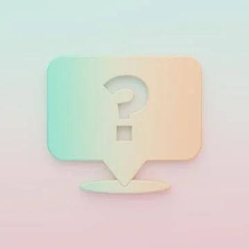 Green-orange Question mark icon isolated on color background. FAQ sign. Cop.. Stock Illustration
