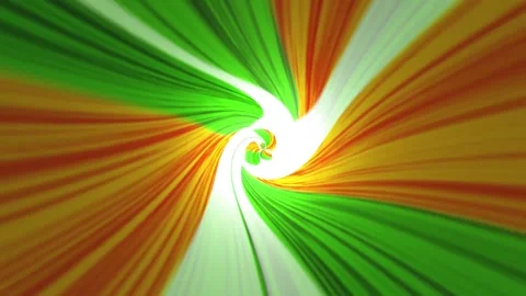 Green Orange Spiral Vortex Abstract Tunnel Background Seamless Loop Motion .. Stock Footage 340078517