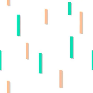 Green Orange Square Abstract White Background Illustrazione stock