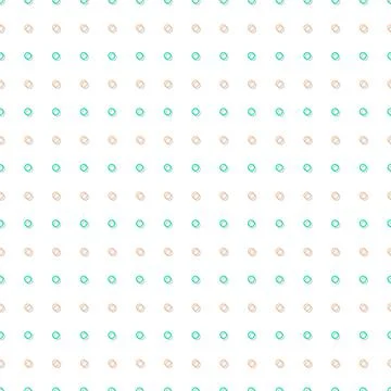 Green Orange Tiny Circle Abstract White Background Stock Illustration