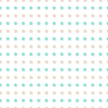 Green Orange Tiny Star Abstract White Background Stock Illustration