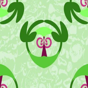 Green ornament Illustrazione stock