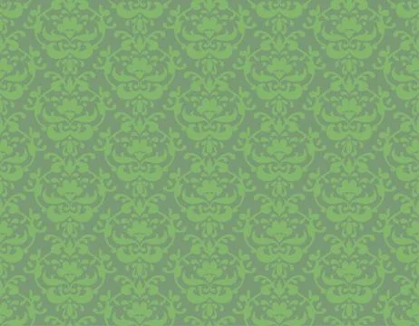 Green ornamental background Stock Illustration
