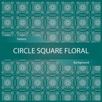 Green ornamental repeat pattern. Vector. Seamless print. Illustration