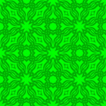 Green Ornamental Seamless Line Pattern 스톡 일러스트
